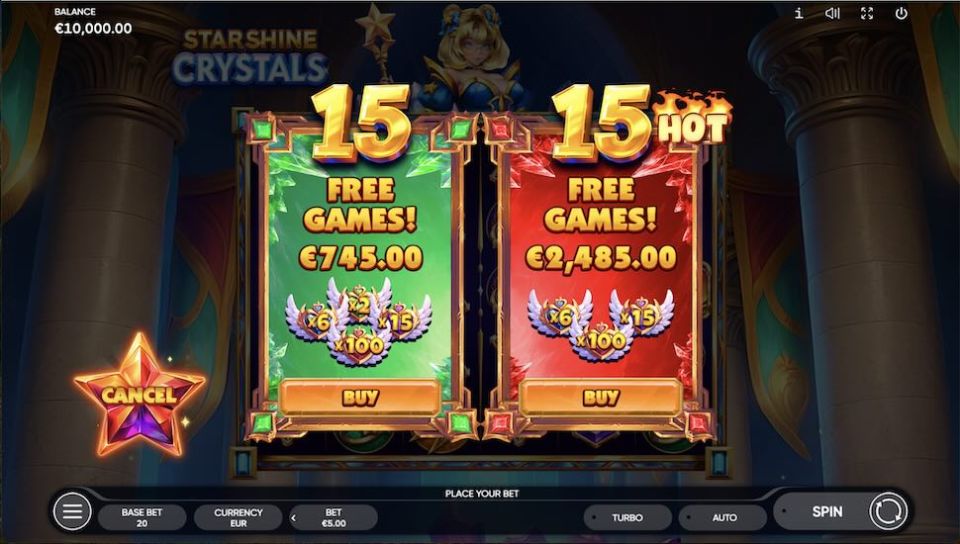 Starshine Crystals slot Bonus Buy
