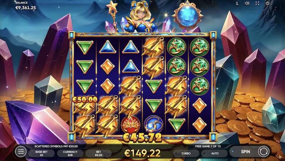 Starshine Crystals slot Cascading Reels