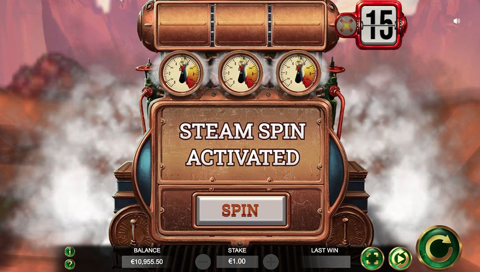 Steam Spin slot machine