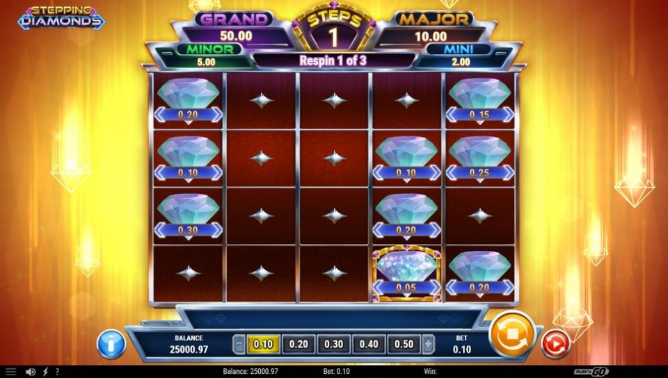 Stepping Diamonds slot Lock N' Spin