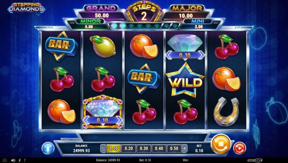 Stepping Diamonds slot Step n' Win