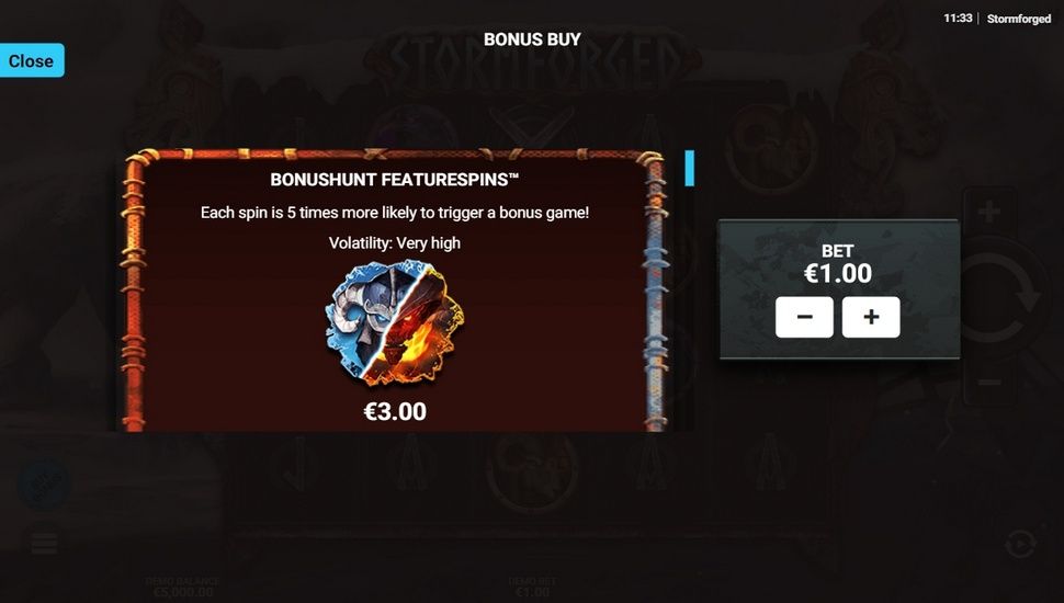 Stormforged slot buy bonus