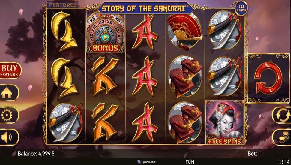 Story of the Samurai 10 Lines Slot Mobile