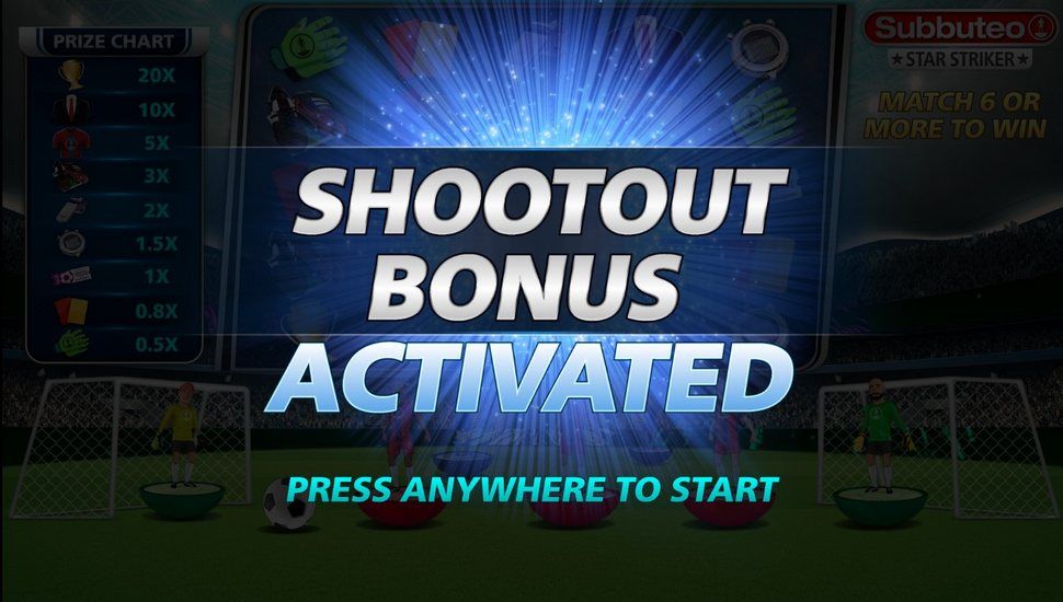 Subbuteo Star Striker Slot - Shootout Bonus