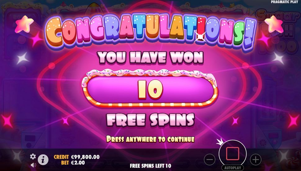 Sugar Rush 1000 slot bonus