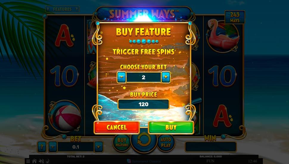 Summer ways slot - Buy Bonuses