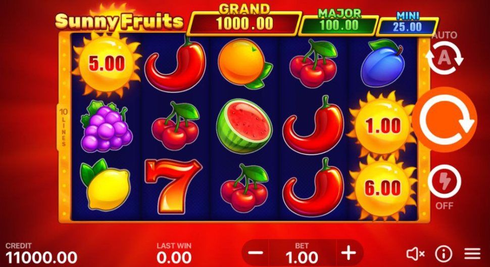 Sunny fruits hold and win slot mobile