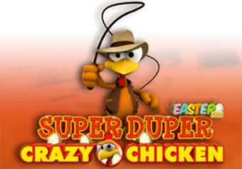 Super Duper Crazy Chicken Easter Egg logo