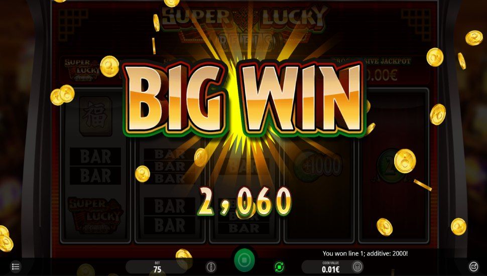 Super Lucky Reels slot - feature