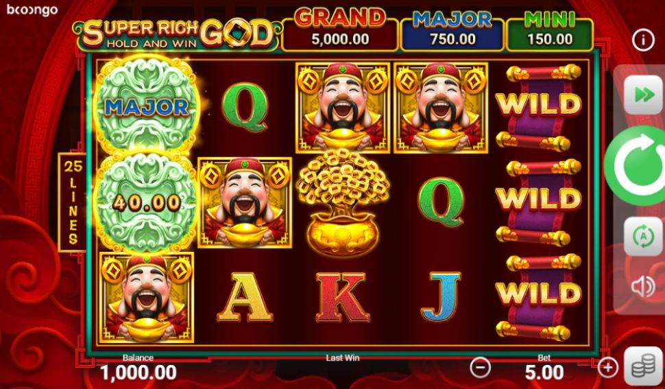 Super Rich God: Hold and Win