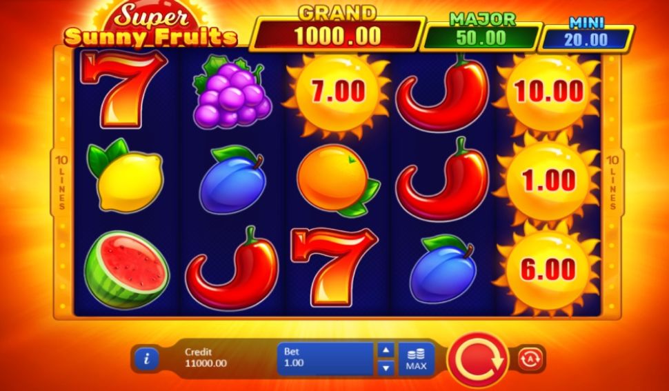 Super Sunny Fruits: Hold and Win