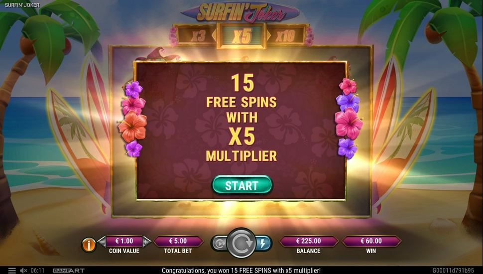 Surfin’ Joker Slot - Free Spins