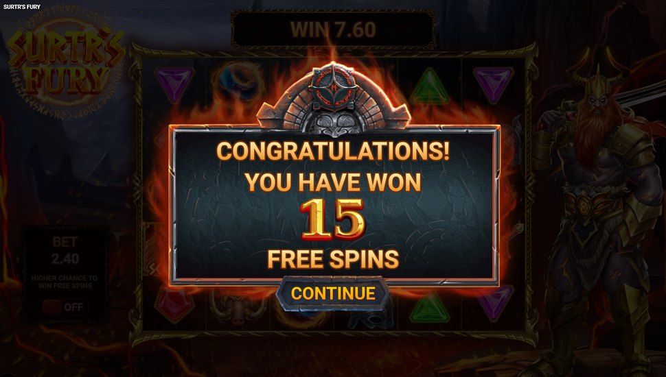 Surtr's Fury slot free spins