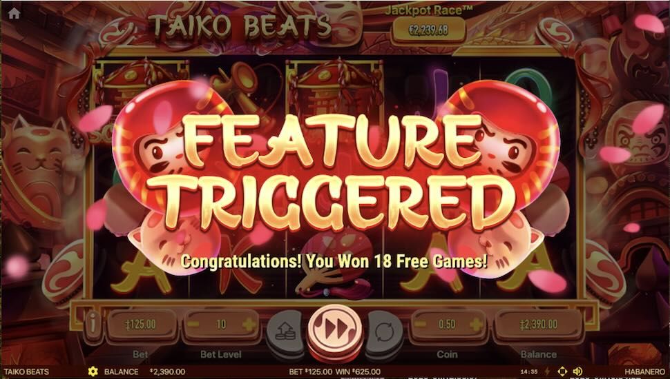 Taiko Beats slot Bonus