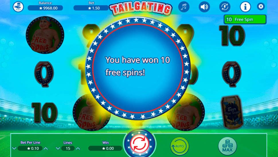 Tailgating slot Free Spins Feature