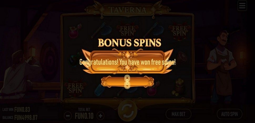 Taverna Slot - Free Spins