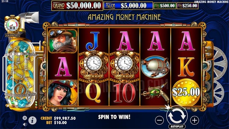 The Amazing Money Machine slot gameplay