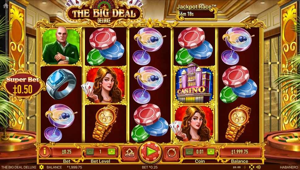 The Big Deal Deluxe slot gameplay