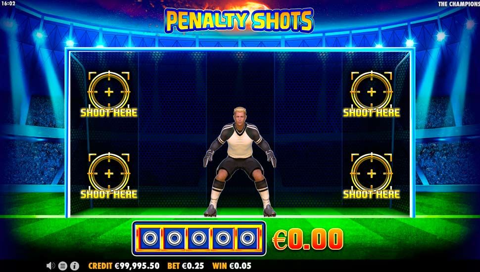 The Champions slot Penalty Shots Bonus Games