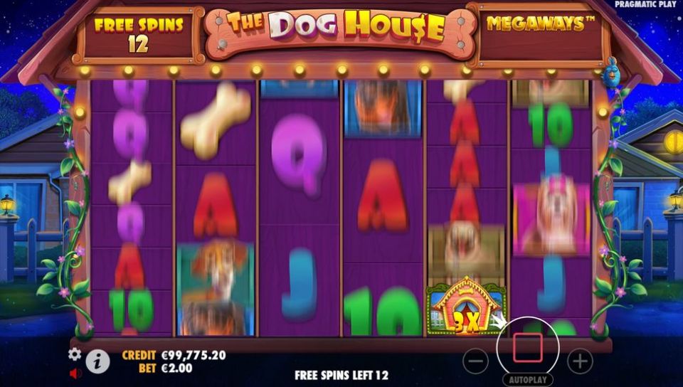 The Dog House Megaways slot Raining Wilds