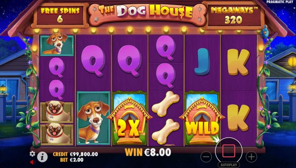 The Dog House Megaways slot Sticky Wilds