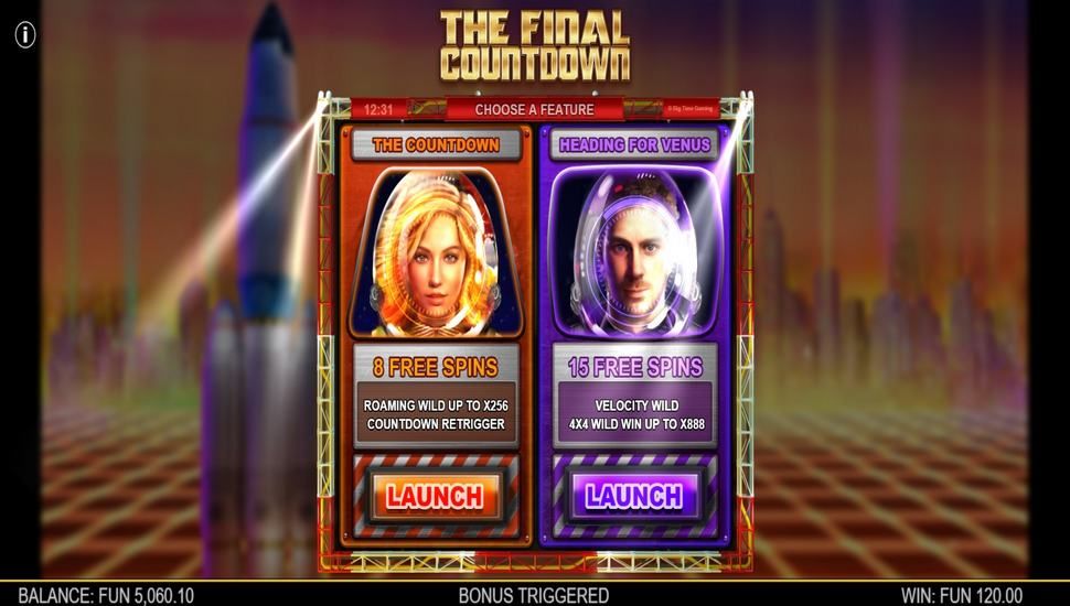 The Final Countdown Slot - Free Spins