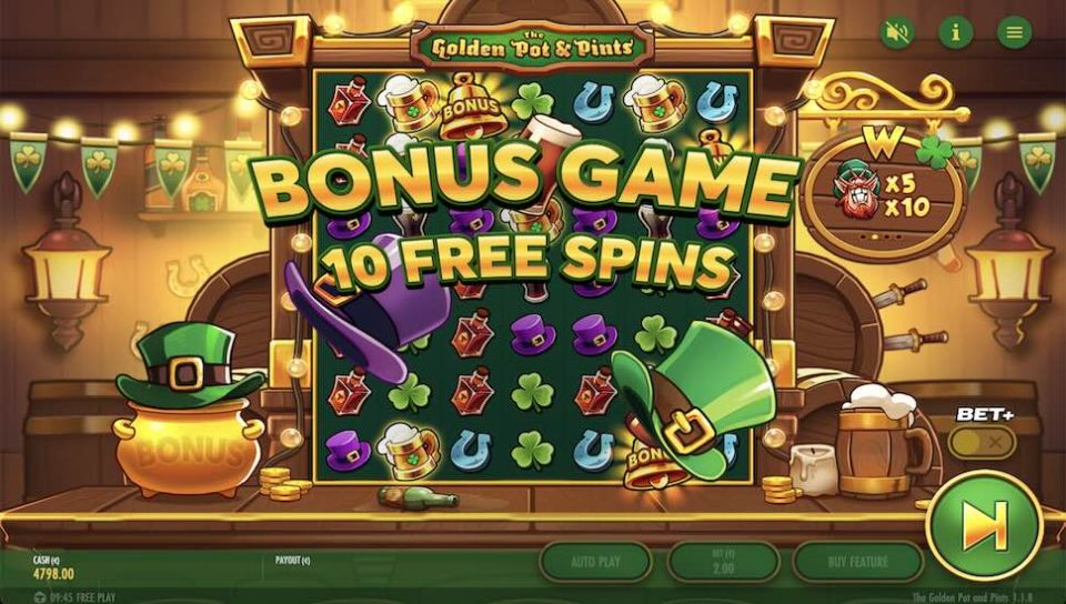 The Golden Pot Pints slot Free Spins