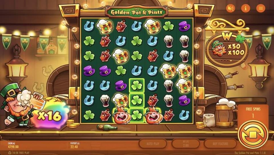 The Golden Pot Pints slot Wild Multiplier