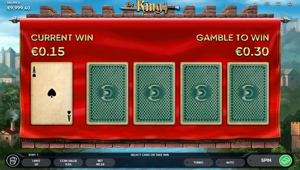 The King Slot - Gamble Feature