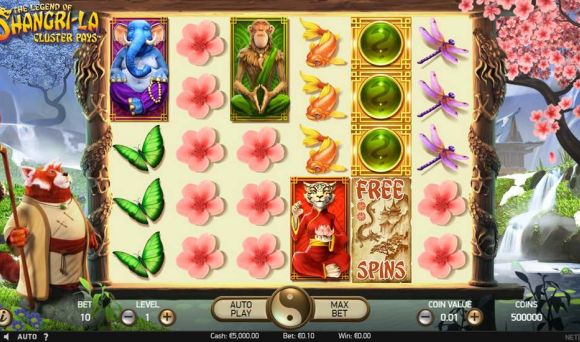 The Legend of Shangri-La: Cluster Pays