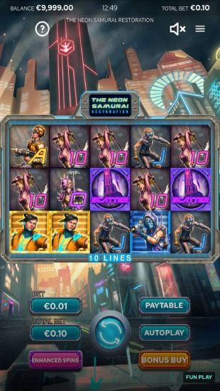 The Neon Samurai: Restoration slot mobile