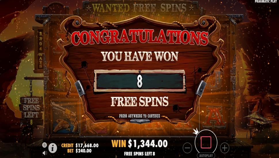 The Wild Gang slot free spins