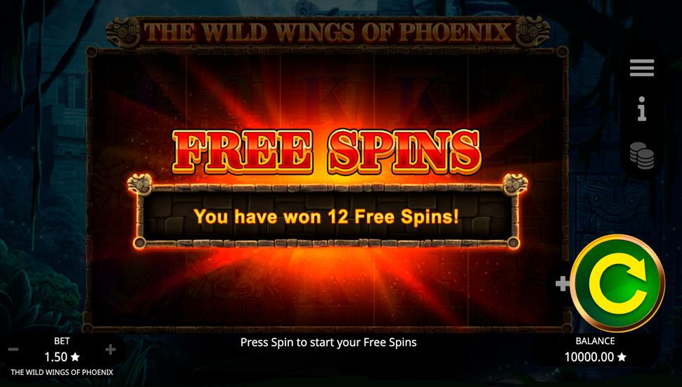 The wild wings of phoenix slot Free Spins