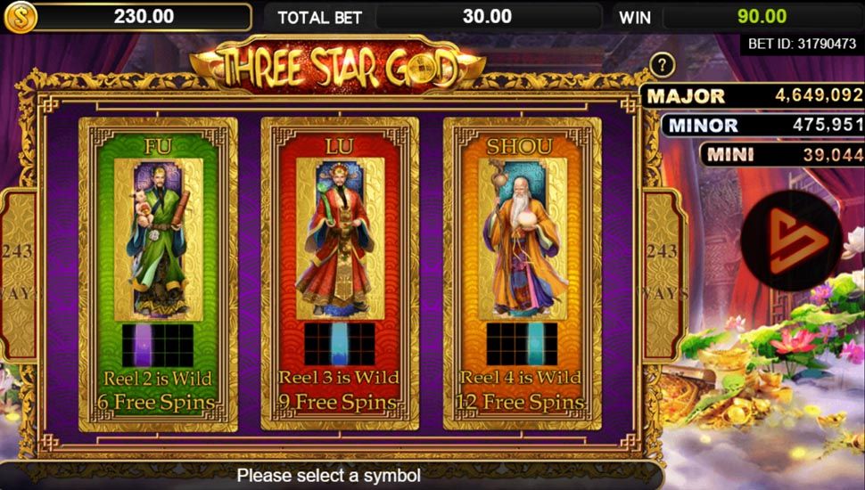 Three Star God Slot Online – Free Game Feature