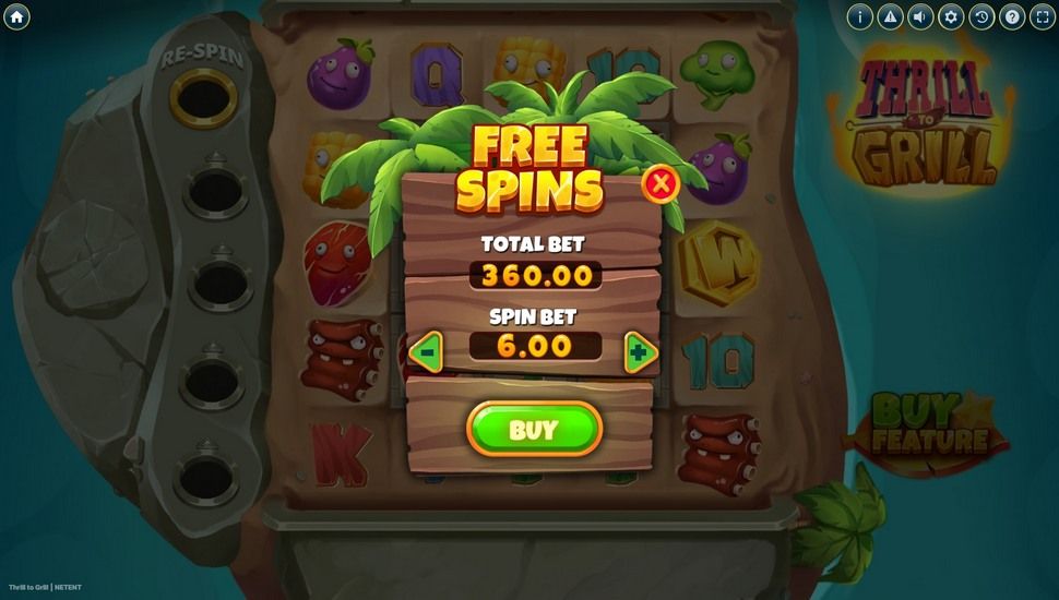 Thrill to Grill slot Buy feature