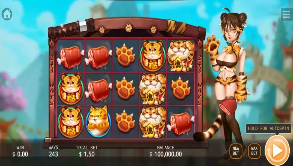 Tiger Girl slot - mobile