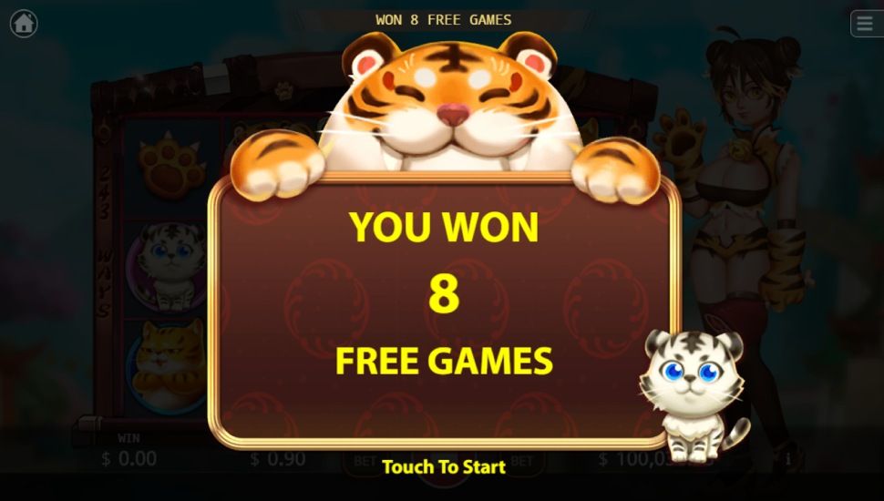 Tiger Girl slot - feature