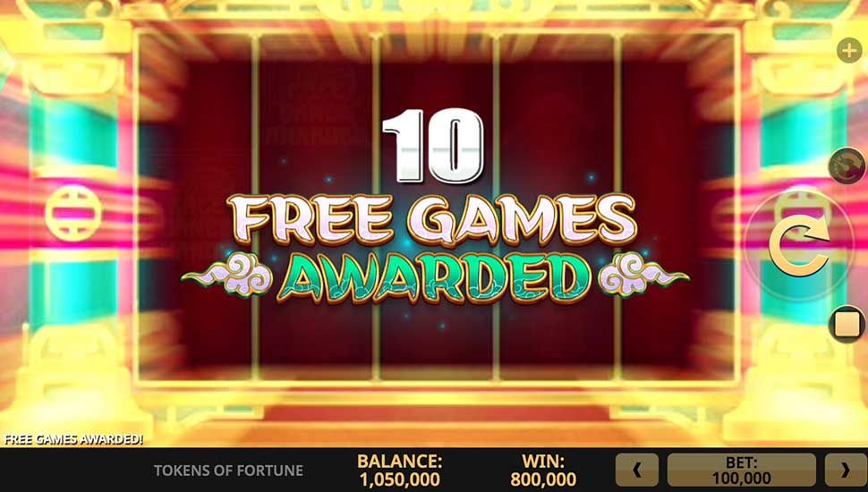 Tokens Of Fortune slot free spins