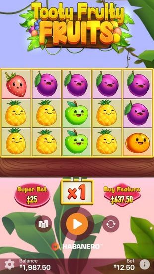 Tooty Fruity Fruits slot Mobile