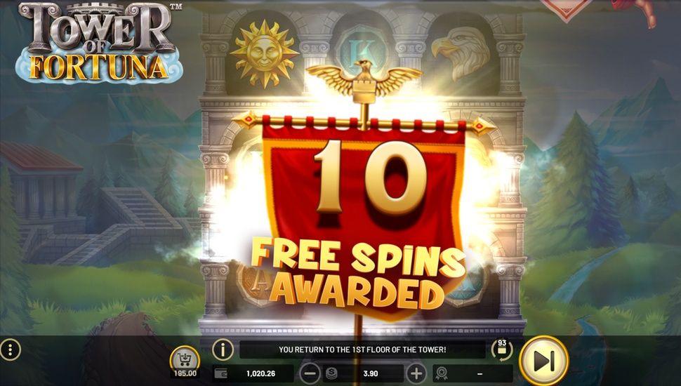 Bonus feature Tower of Fortuna online slot machine