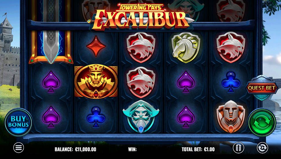 Towering Pays Excalibur slot preview