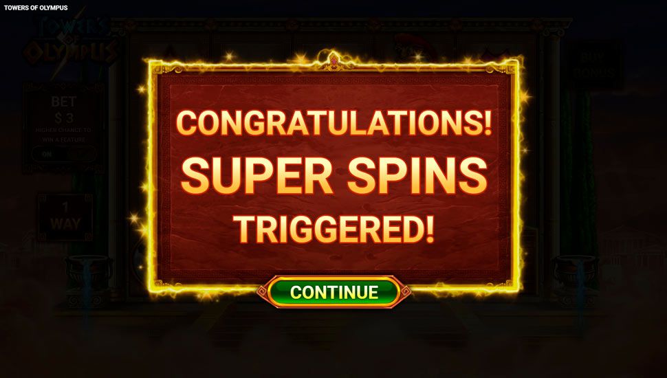 Towers of olympus slot Super Spins