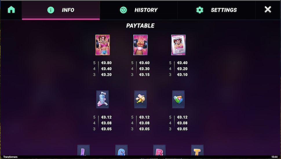 Transformers slot Symbols