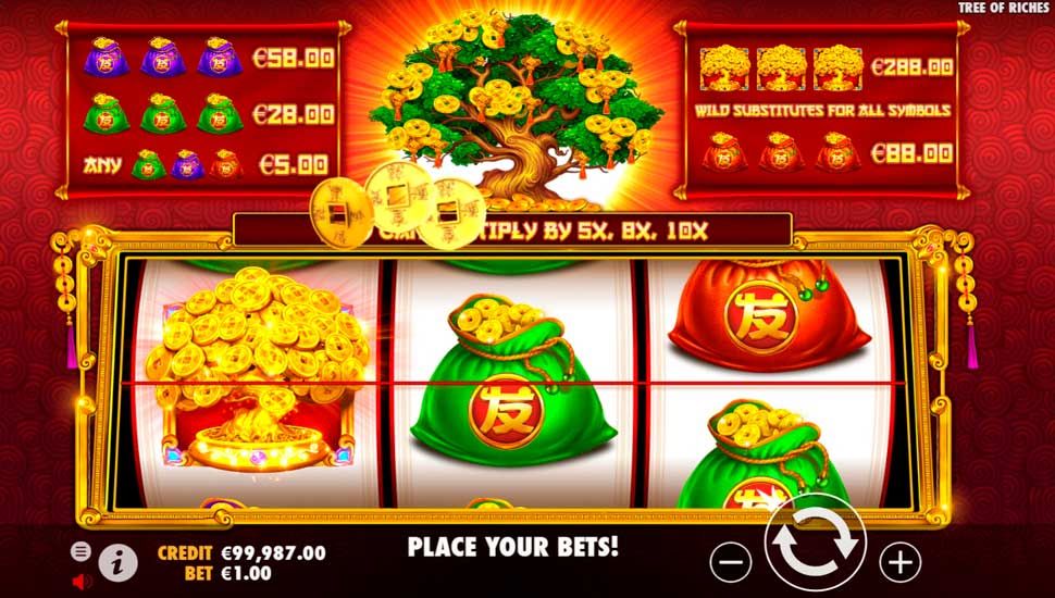 Tree of riches slot Wild Features