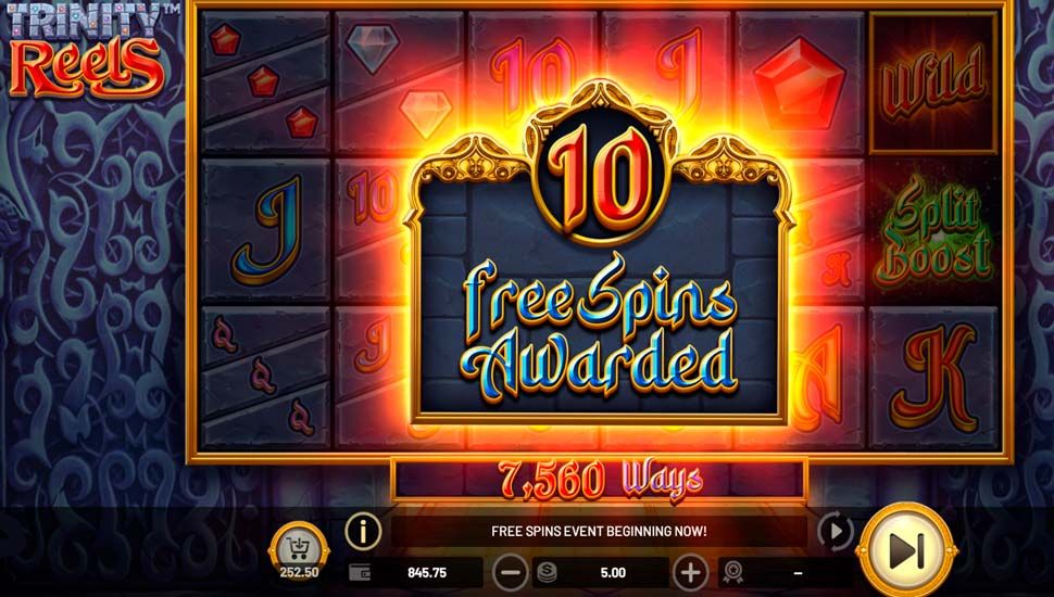 Trinity reels slot Free Spins