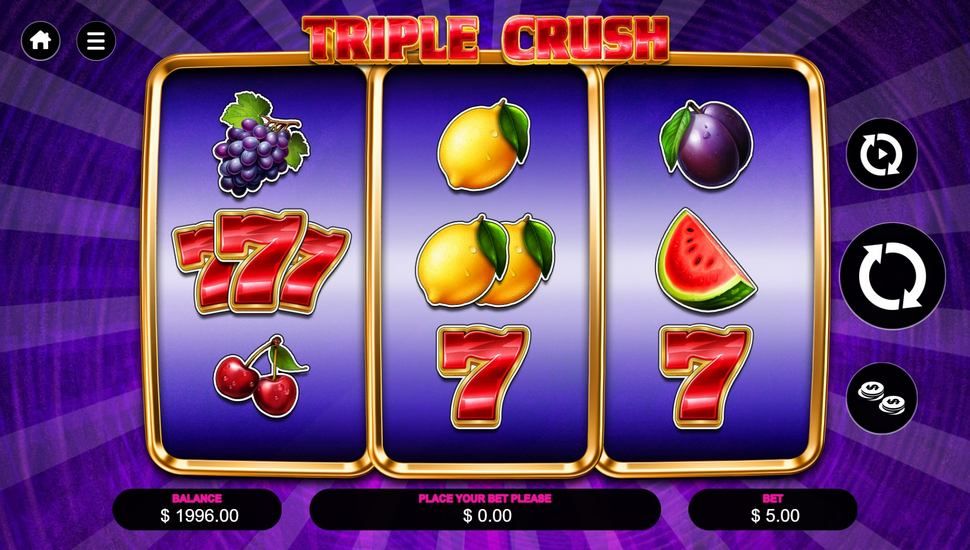 Triple Crush slot gameplay