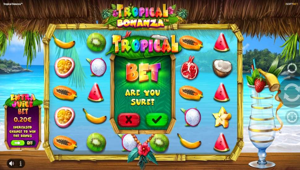 Tropical Bonanza slot - feature