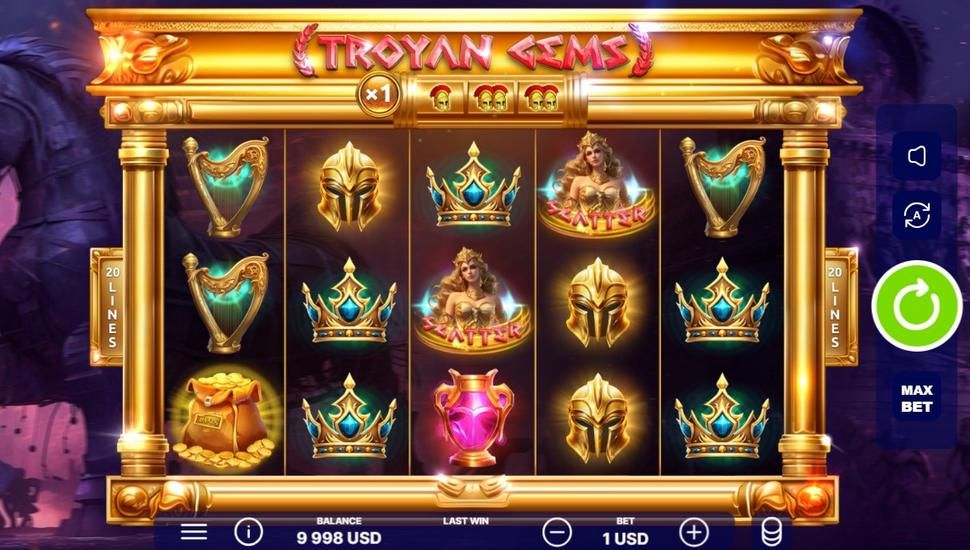 Troyan Gems slot gameplay