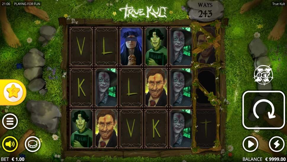 True Kult slot gameplay
