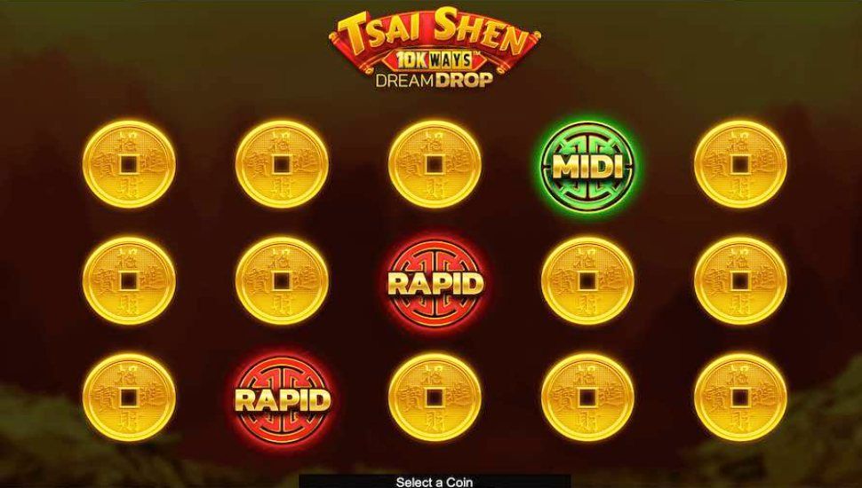 Tsai Shen 10K Ways Dream Drop slot - feature